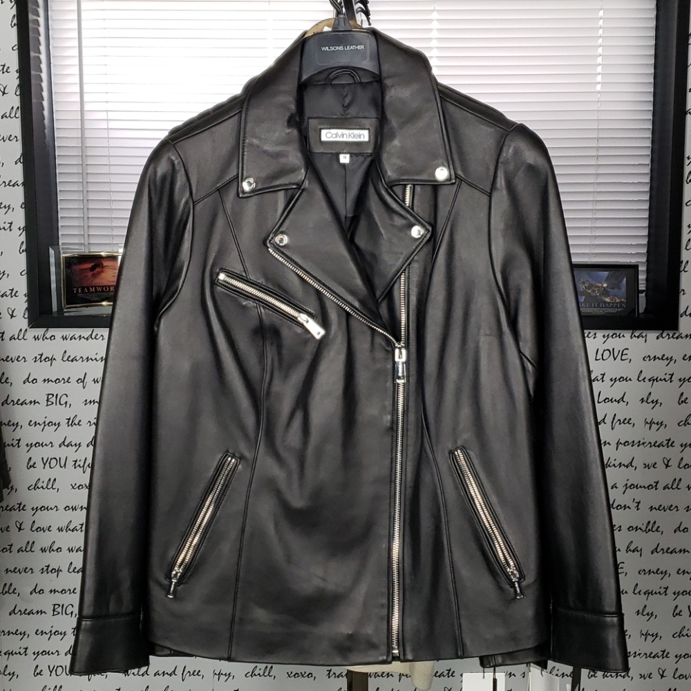 💥NEW💥 Calvin Klein Black Soft Leather Jacket